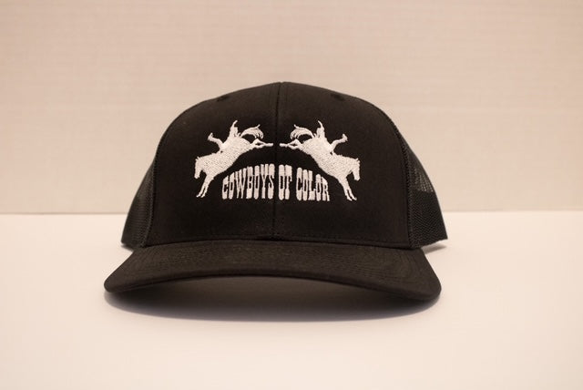 Black with White Lettering