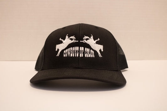 Black with White Lettering