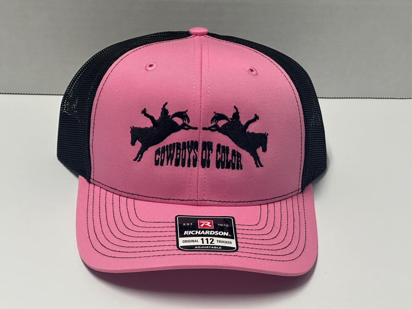Pink with Black Lettering