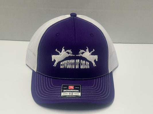 Purple with White Lettering